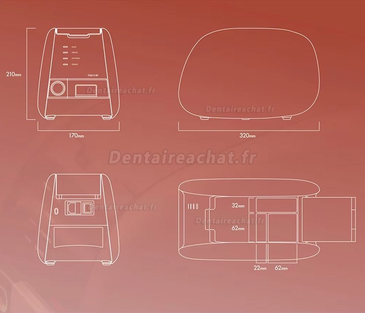Scanner à plaque d’imagerie dentair Inpixel X-S500